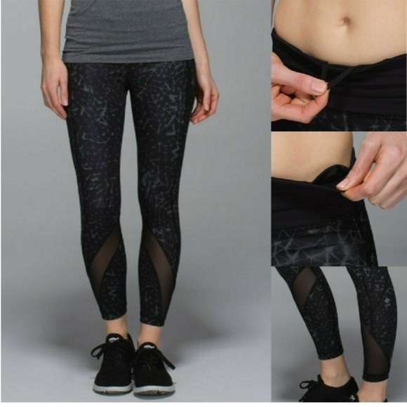 Lululemon Inspire Tight II Star Print Leggings Full-On Luxtreme, Mesh Size 8 - Picture 4 of 12